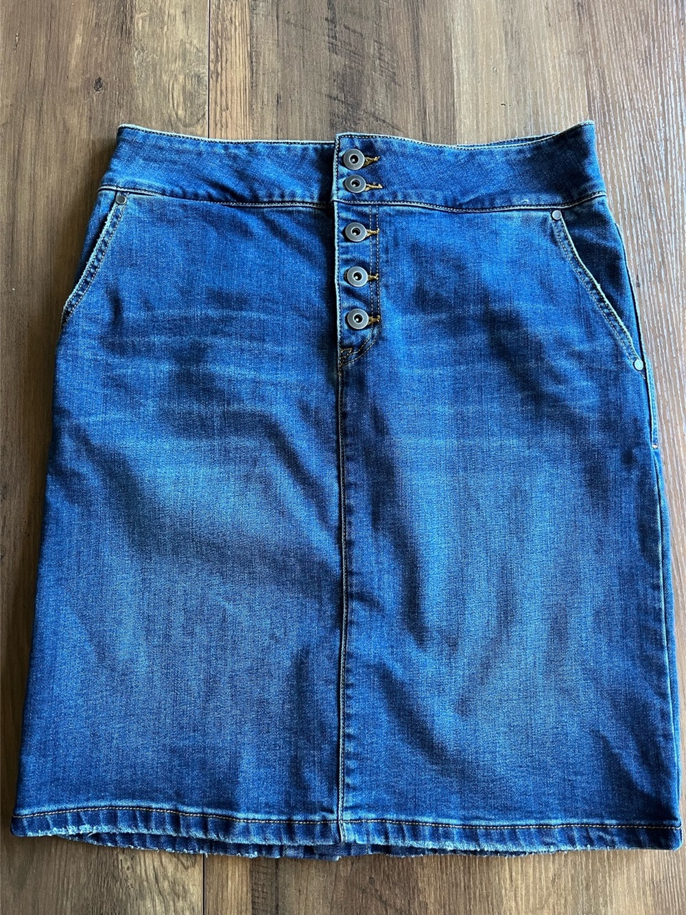 prAna Kara Skirt Women's Blue Denim